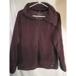 Calvin Klein Performance Womens Full Zip Jacket Plum‎ Purple L/G